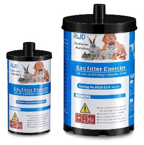 Anesthetic Gas Filter Canister, 6 Canisters, Small
