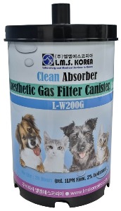 Anesthetic Gas Filter Canister, 6 Canisters, Large