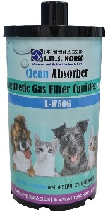 Anesthetic Gas Filter Canister, 6 Canisters, Small